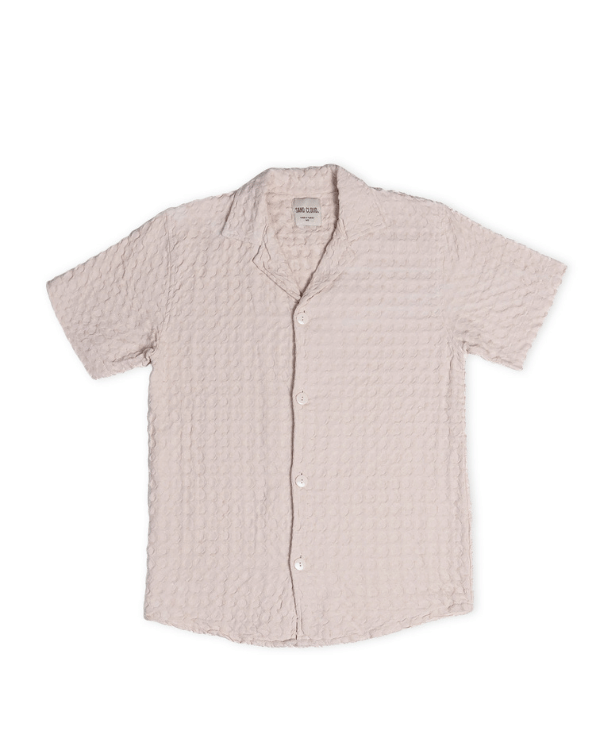 Alternative view of Orb Button Down Waffle Shirt - Sand - Mens