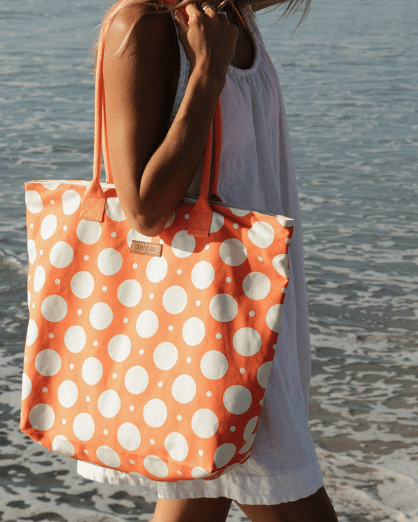 Alternative view of Polka Dot Beach Tote