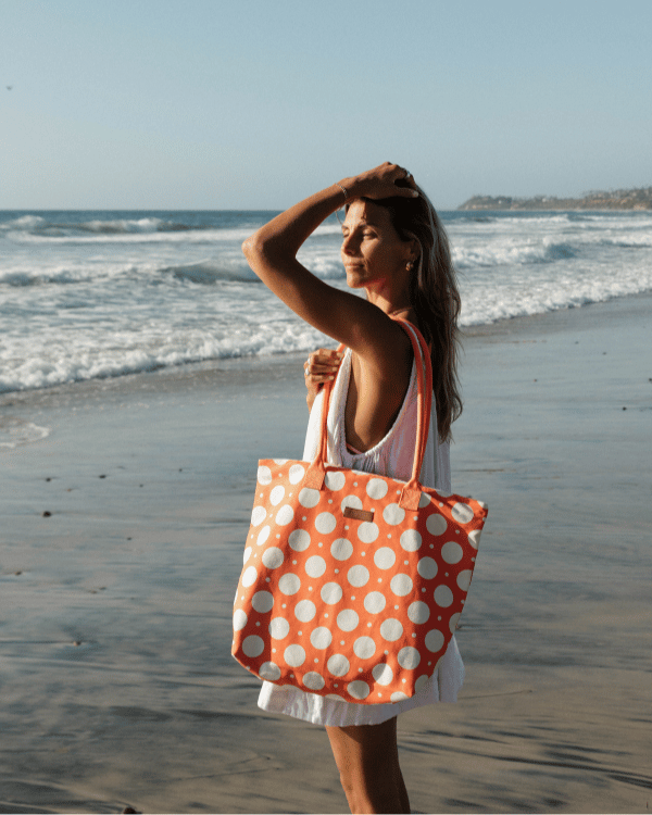 Polka Dot Beach Tote - Image 6