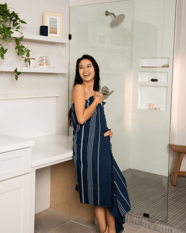Alternative view of Classic XL Bath Bundle - Navy