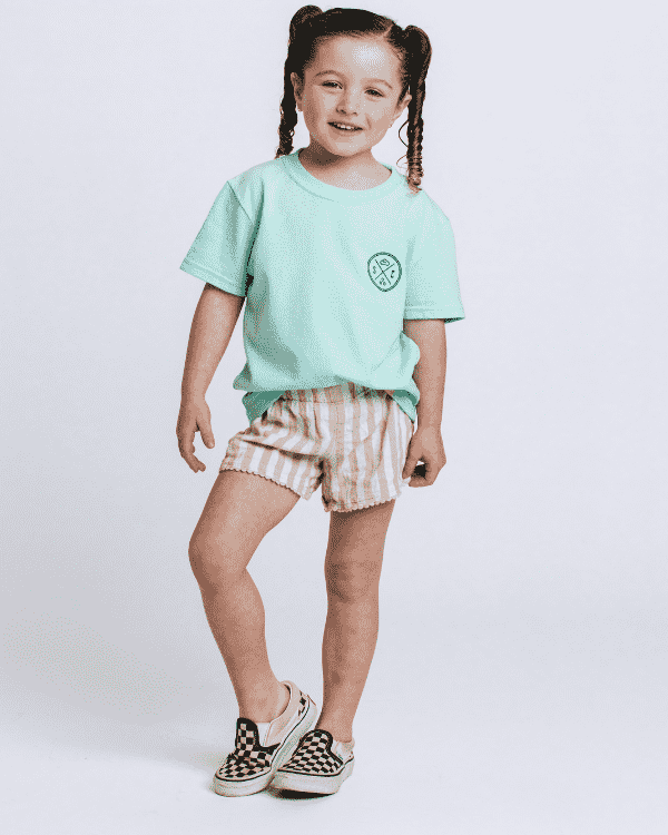 SC Whale Tail Kids Tee - Soft Mint - Image 4