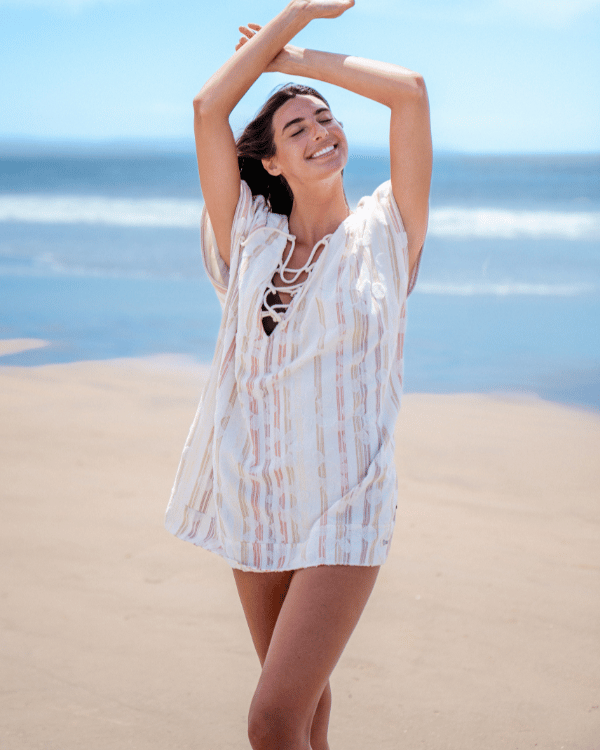 Daisy Stripe Cover Up - Image 7