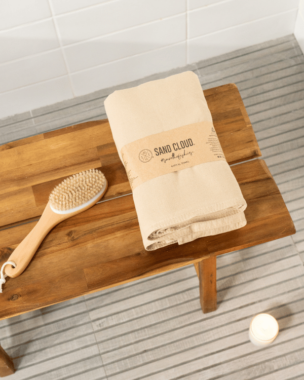 Terra Fringeless XL Bath Bundle - Sand - 2 Pack - Image 6
