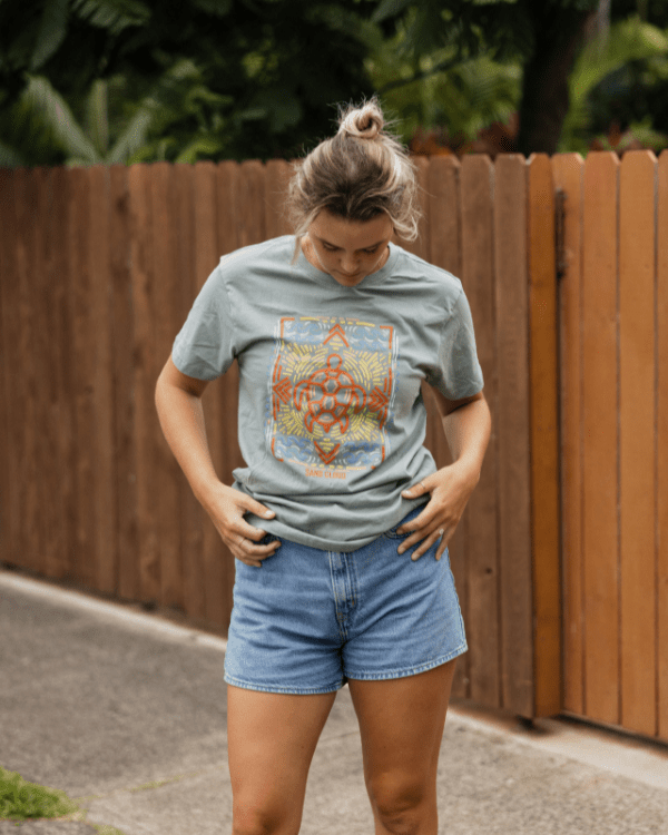 Mandala Turtle SS Tee - Chinoise Green - Image 3