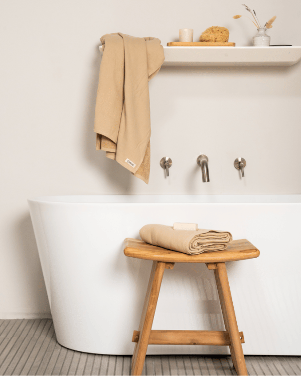 Terra Fringeless XL Bath Bundle - Sand - 2 Pack - Image 4