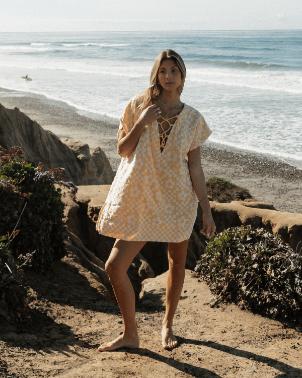 Floral Check Cover Up - Image 4