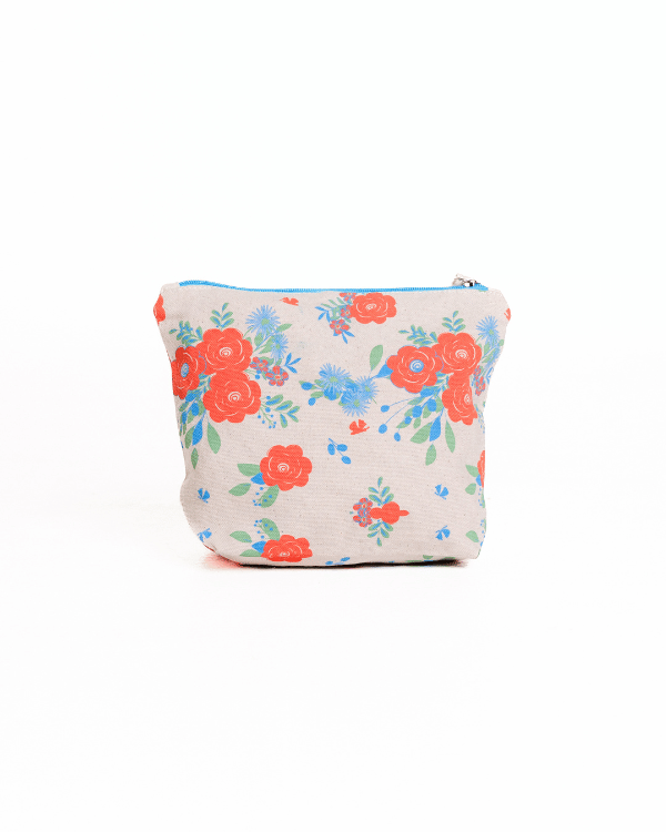 Flower Bunch Zipper Pouch - Image 3