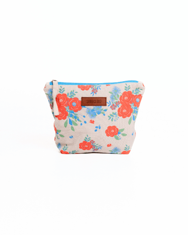 Flower Bunch Zipper Pouch