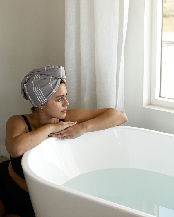 Classic Hair Towel - Grey - Image 4