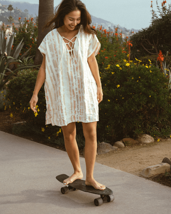 Alternative view of Daisy Stripe Cover Up