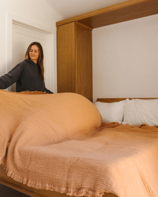 Alternative view of Lara Dusty Peach - PARTY BLANKET - Queen