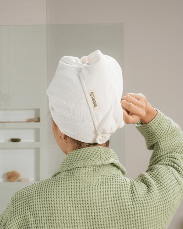Alternative view of Terra Hair Towel - Ivory