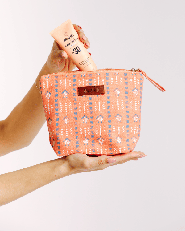 Diamond Mudcloth Zipper Pouch - Image 3