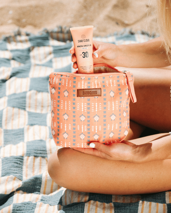 Alternative view of Diamond Mudcloth Zipper Pouch
