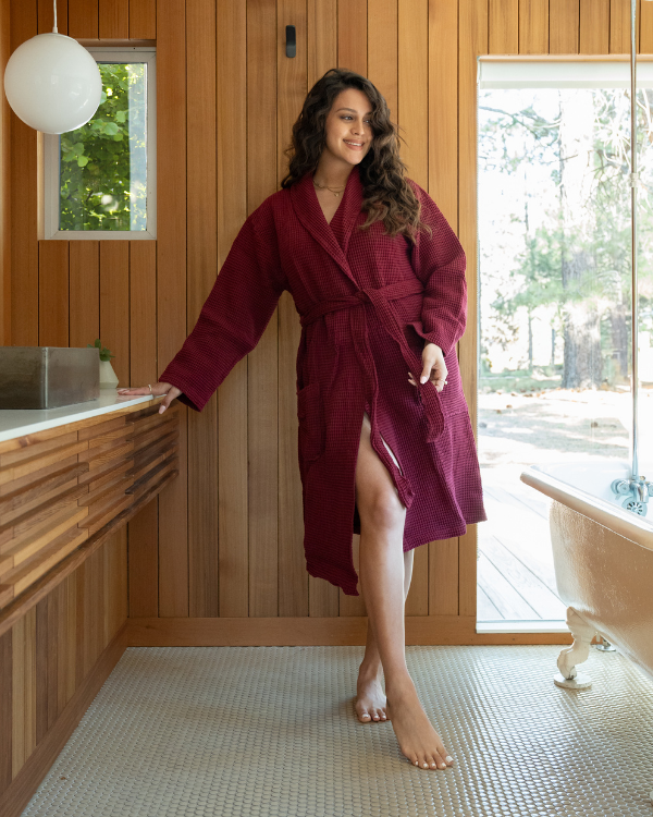 Alternative view of Bel Waffle Robe