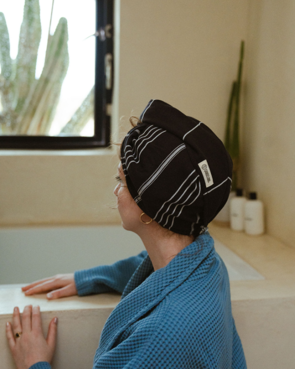 Alternative view of Classic Hair Towel - Black