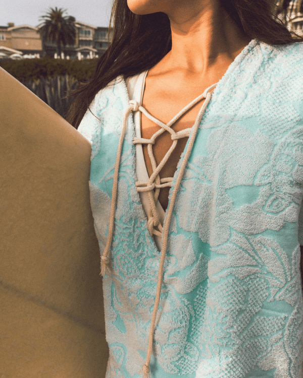 Alternative view of Floral Turtle Cover Up