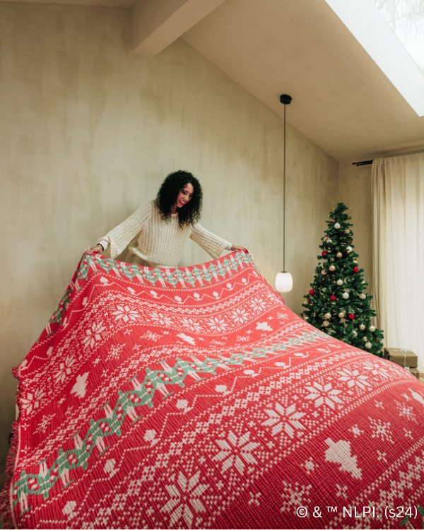 Alternative view of Elf Fair Isle - PARTY BLANKET