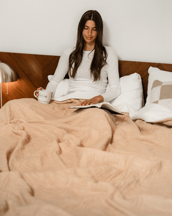 Softy Solid Plush Blanket - Beige - Image 5