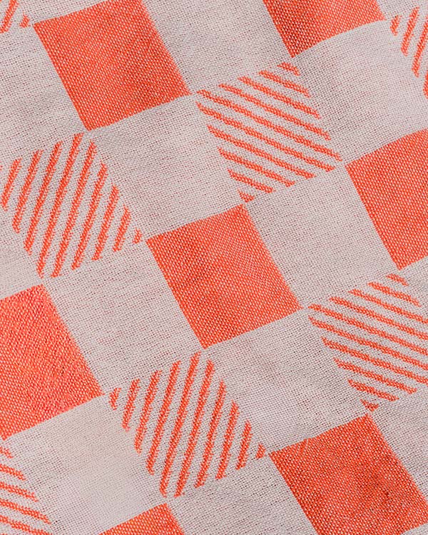Checker Towel Bag - Coral - Image 10