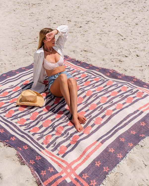 Cherry Stars & Stripes PARTY BLANKET - Image 6