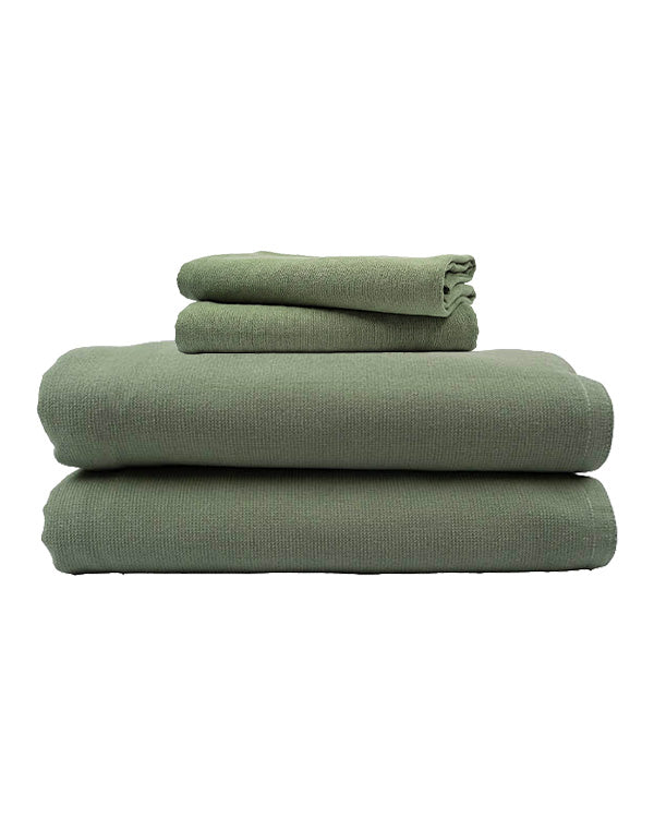 Terra Fringeless XL Bath Bundle - Hedge Green