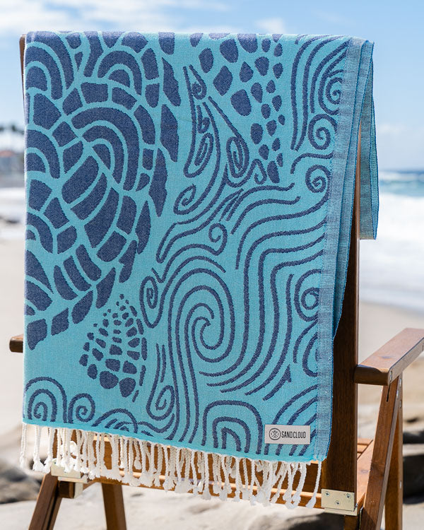 Mint Swirl Turtle Towel - Image 4