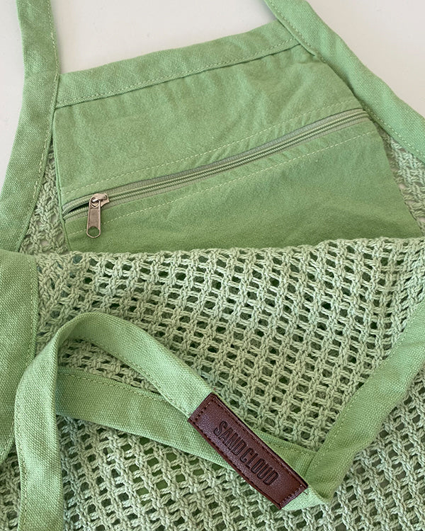 Net Market Bag Sage - Image 3