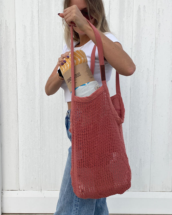 Alternative view of Net Market Bag Terracotta