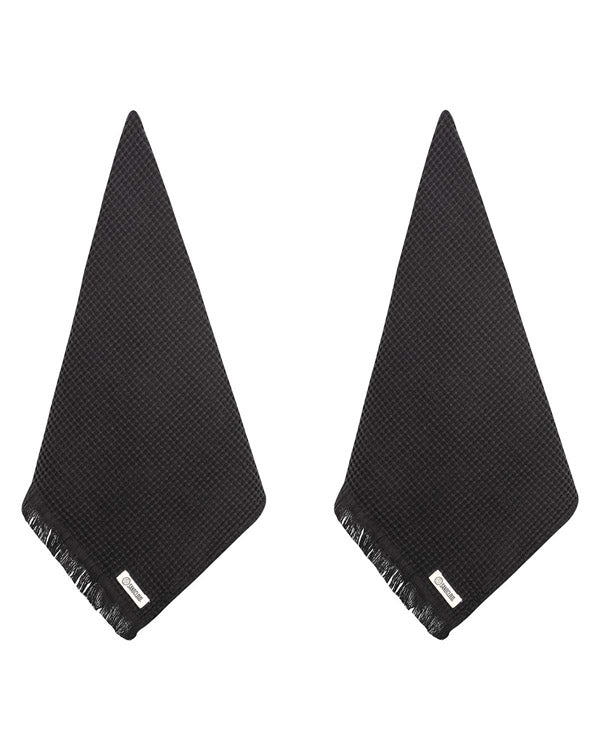 Micro Waffle XL Bath Bundle - Black - Image 4
