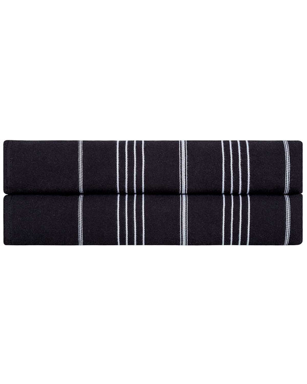 Alternative view of Classic Fringeless XL Bath Bundle - Black - 2 Pack