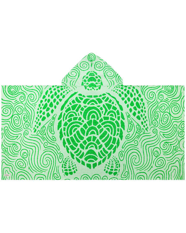Alternative view of Swirl Turtle Hooded Kids Bath Towel