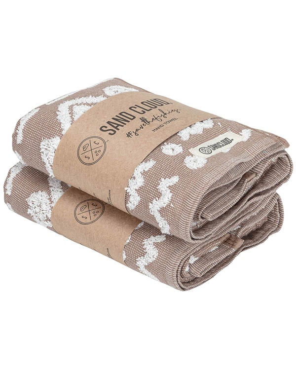 Turtle Mudcloth Hand Bath Bundle - 2 Pack - Taupe - Image 3