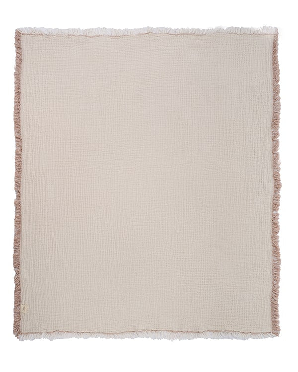 Little Fishies Gauze Receiving Blanket Set - 3 Pack - Natural / Beige / Warm Taupe - Image 15
