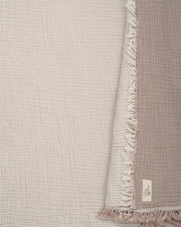 Little Fishies Gauze Receiving Blanket Set - 3 Pack - Natural / Beige / Warm Taupe - Image 9
