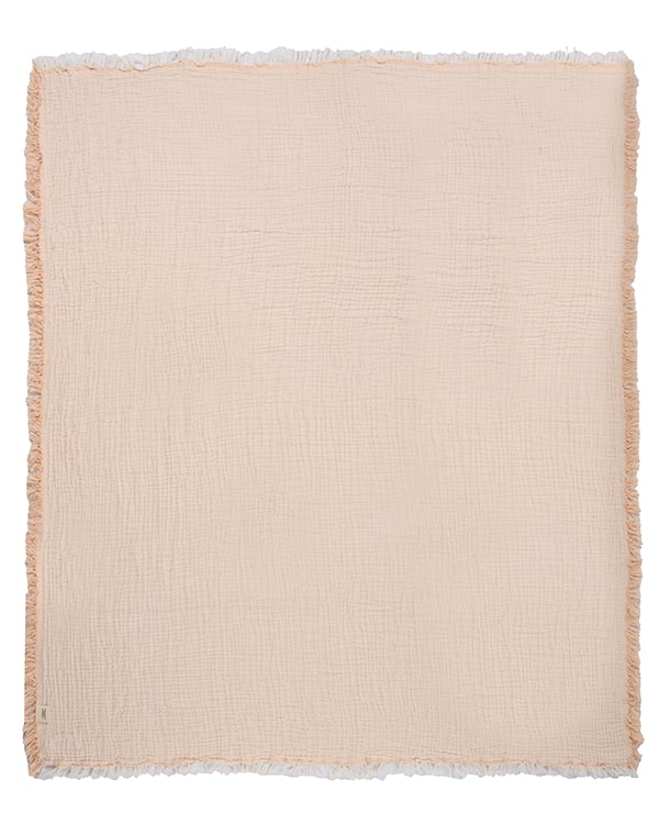 Little Fishies Gauze Receiving Blanket Set - 3 Pack - Seafoam / Peach Fuzz / Natural - Image 17