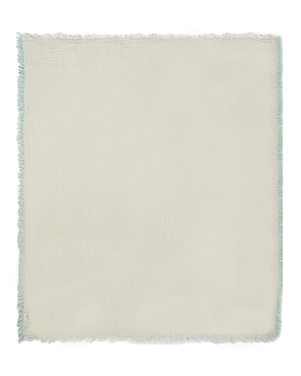 Little Fishies Gauze Receiving Blanket Set - 3 Pack - Seafoam / Peach Fuzz / Natural - Image 16