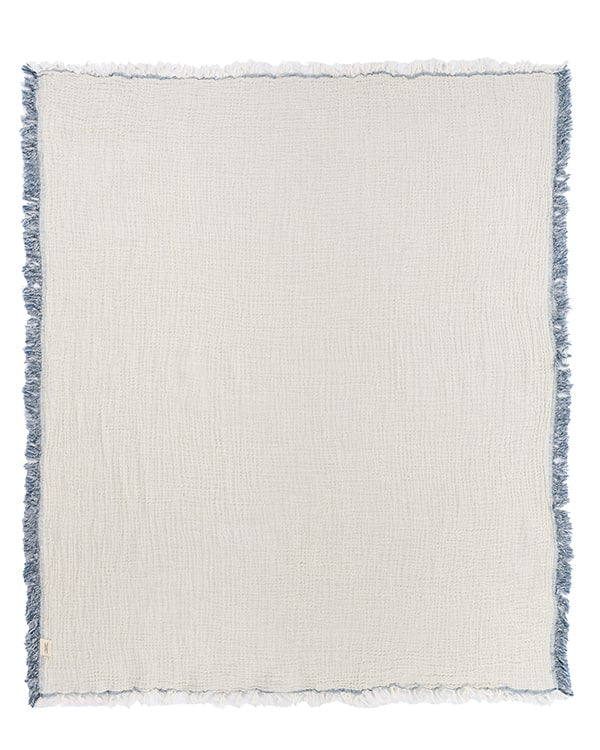 Little Fishies Gauze Receiving Blanket Set - 3 Pack - Sage / Grey / Navy - Image 16