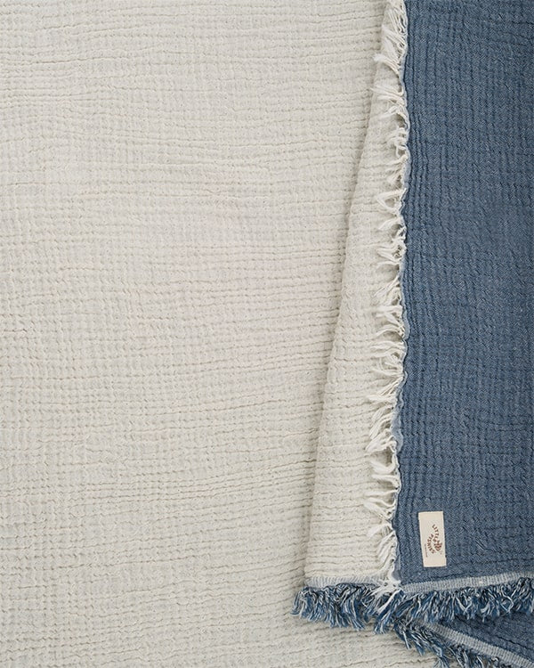 Little Fishies Gauze Receiving Blanket Set - 3 Pack - Sage / Grey / Navy - Image 10