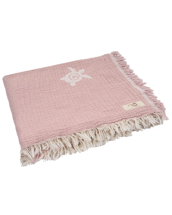 Baby Turtle Gauze Receiving Blanket Single with Pouch - Image 8