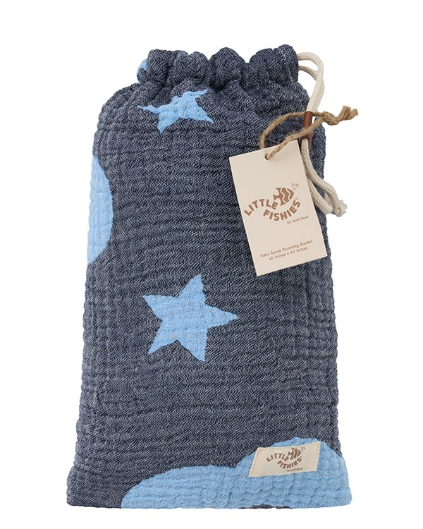 Twinkle Gauze Receiving Blanket with Pouch - Image 8