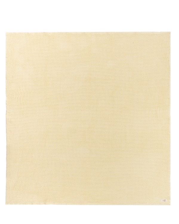 Alternative view of Little Fishies Waffle Blanket - Butter