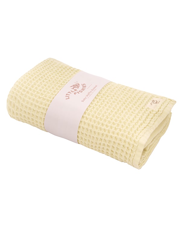 Little Fishies Waffle Blanket - Butter - Image 6