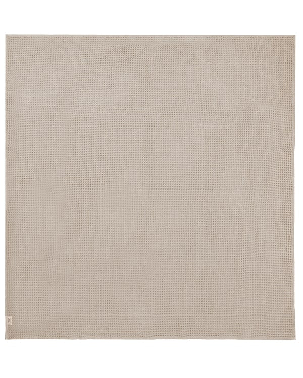 Little Fishies Waffle Blanket - Warm Taupe - Image 5