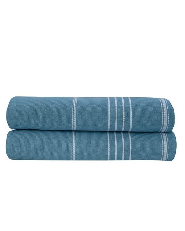 Classic Fringeless XL Bath Bundle - Slate Blue - Image 5