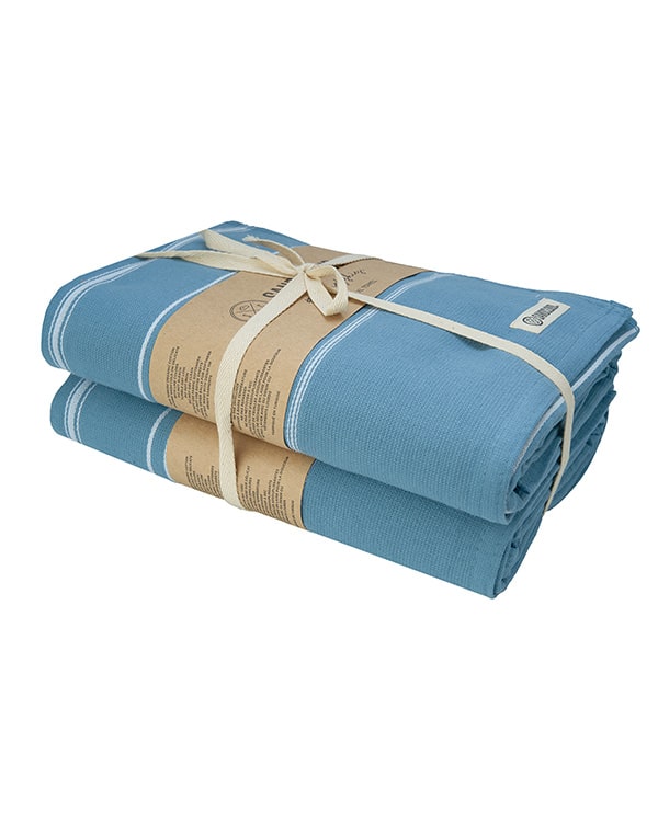 Classic Fringeless XL Bath Bundle - Slate Blue - Image 4