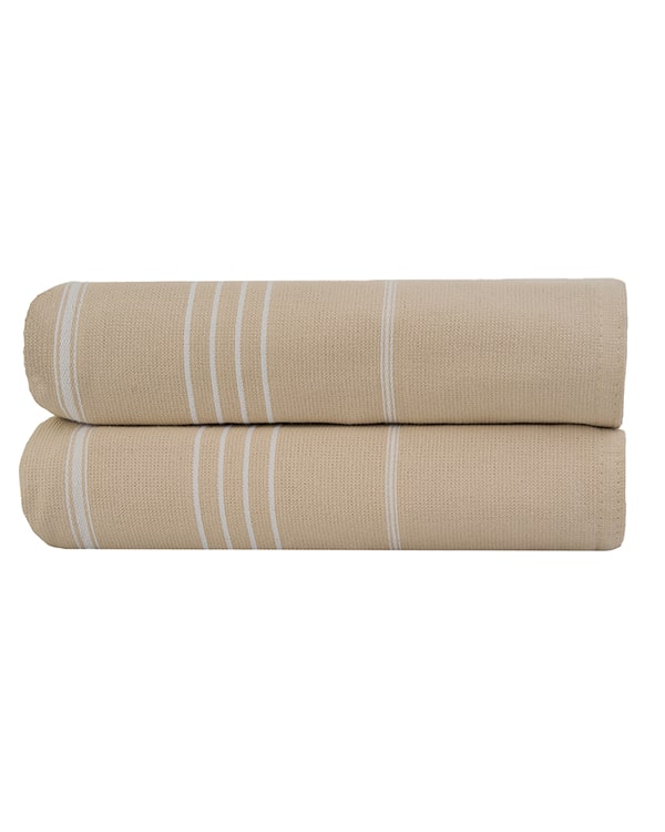 Classic Fringeless XL Bath Bundle - Sand - 2 Pack - Image 5