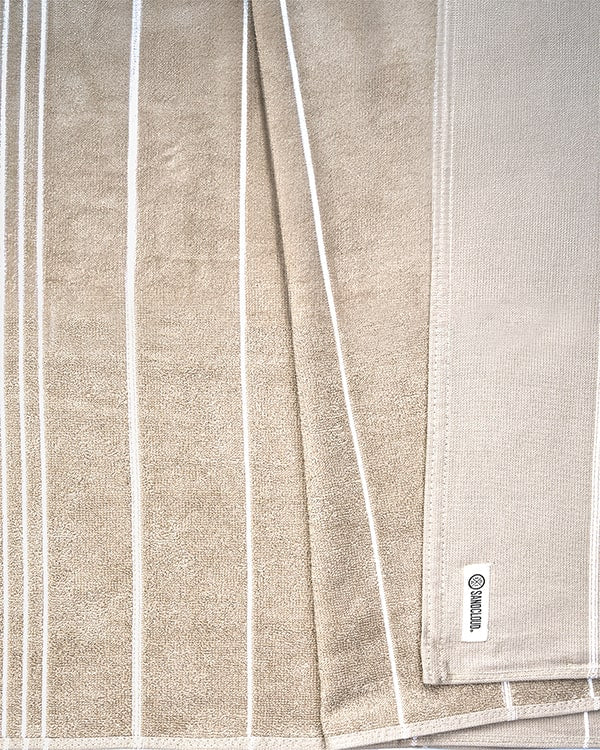 Classic Fringeless XL Bath Bundle - Sand - 2 Pack - Image 8