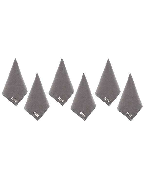 Terra Bath Washcloth Bundle - 6 Pack - Grey - Image 4