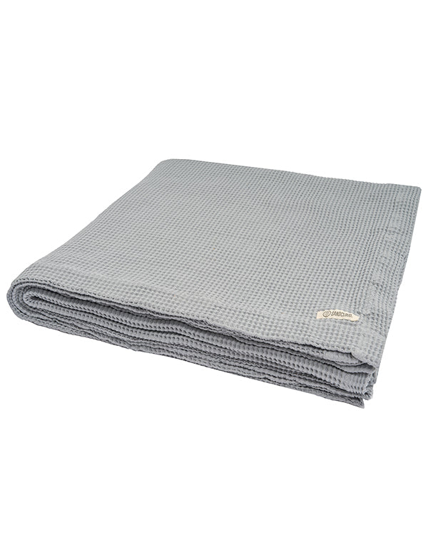 Waffle Shower Curtain - Grey - Image 3